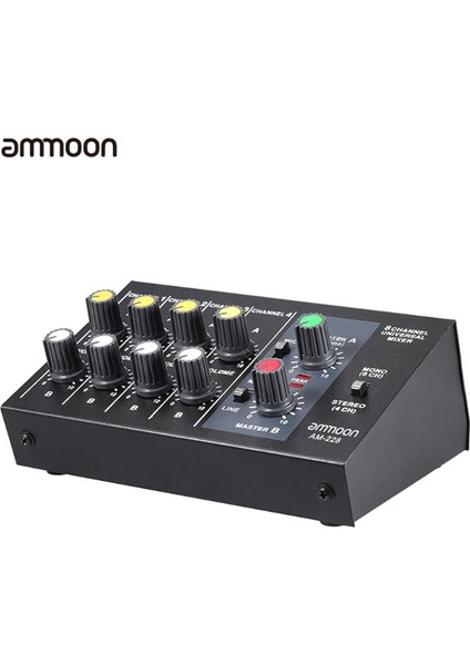 Zuomee Ammoon AM-228 Ultra-Kompakt Düşük Gürültülü Ses Karıştırıcısı (Yurt Dışından)