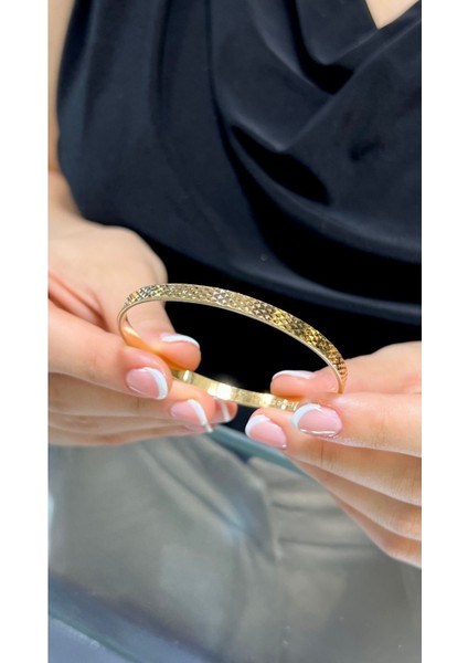 8 gr (GRAM) Yatırımlık Işçiliksiz Cam Kırığı çöp Bilezik 22 Ayar Altın indirimleri