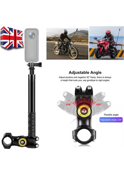 Zuomee INSTA360 Için Motosiklet Sapa Montajlı Kamera (Yurt Dışından) modelleri