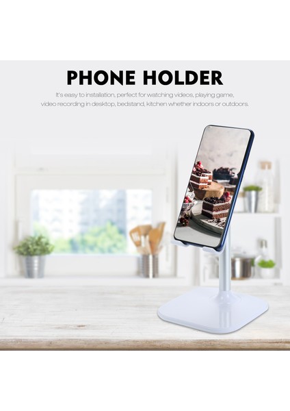 Zuomee Masa Tablet Cep Telefonu Ayarlanabilir Beyaz Tutucu (Yurt Dışından) fiyatları