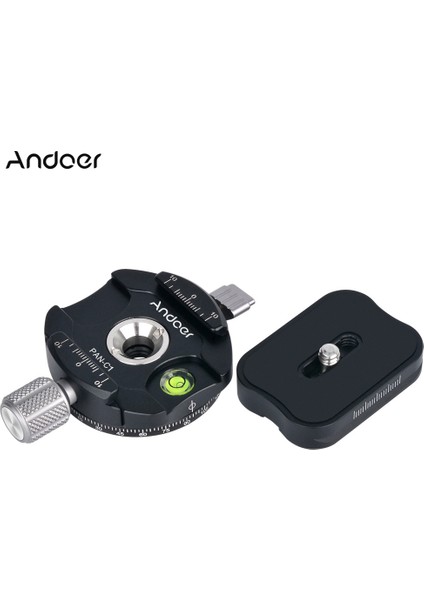 Zuomee Pan - C1 Panoramik Tripod Başlığı Tıkaç Adaptörü Alüminyum Alaylı Hızlı Çözme Plakası (Yurt Dışından)
