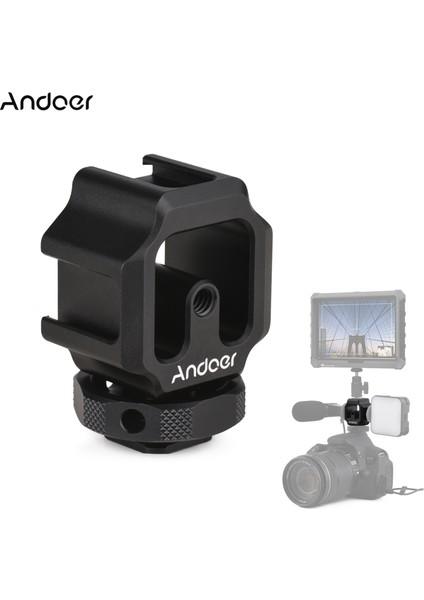 Zuomee Kameralar Için Hafif Alüminyum Alaylı Üçlü Soğuk Ayaklı Montaj Adaptörü Tarağı (Yurt Dışından)