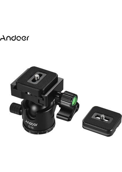 Zuomee C-10 Alüminyum Alöy Kameraya Uygun Minyatür Düşük Ağırlık Merkezi ve Maksimum 6 kg Yük Taşıma Kapasiteli Siyah Bilyalı Tripod Başlığı (Yurt Dışından) fırsatları