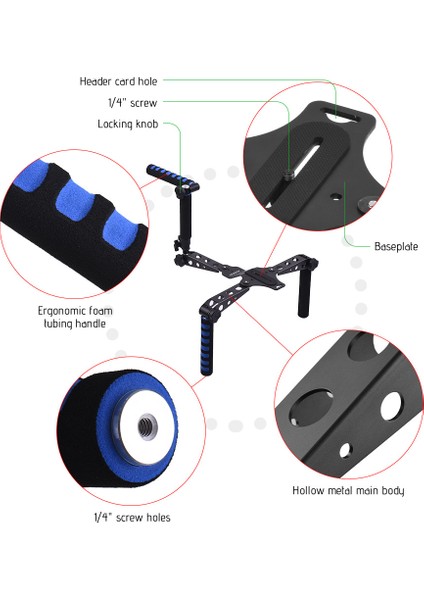 Zuomee Katlanabilir Alüminyum Alüvası Kamera Stabilizatör Destek Kit (Yurt Dışından) indirimleri