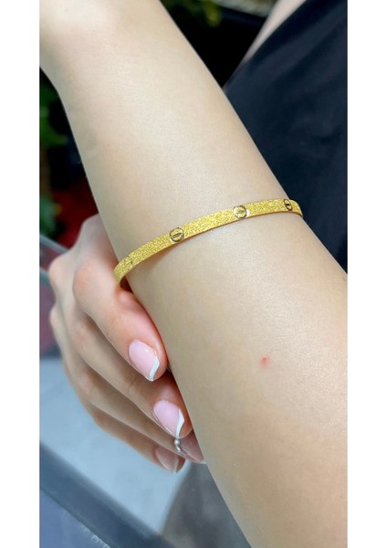 9 gr (GRAM) Çivi Desenli Simli Kibrit Çöpü Bilezik 22 Ayar Altın Yatırımlık Işçiliksiz fiyatları