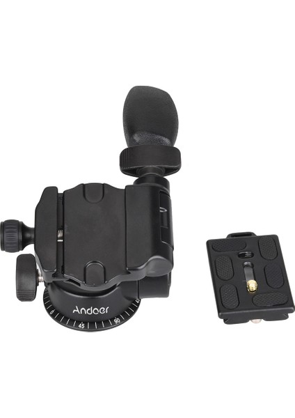 Zuomee Q08 Video Tripod Topu Başlığı 3 Yönlü Sıvı Başlığı Hızlı Çıkarma Plakası (Yurt Dışından) fırsatları