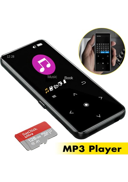 Zuomee 128GB Bluetooth Mp4 Mp3 Oynatıcı (Yurt Dışından)