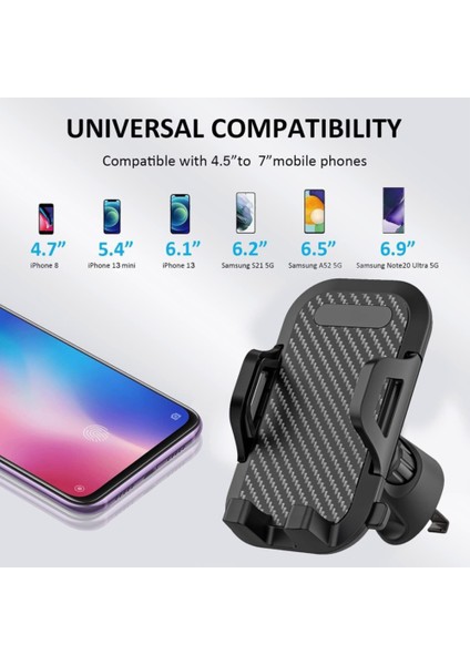 Evrensel Araç Cep Telefonu Tutucu 360° Cam Önlüğe Uyumlu (Yurt Dışından) fırsatları