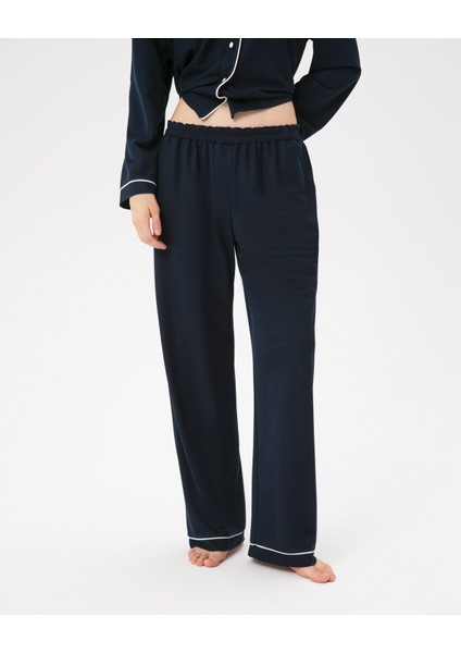 Lacivert Biyeli Pijama Altı
