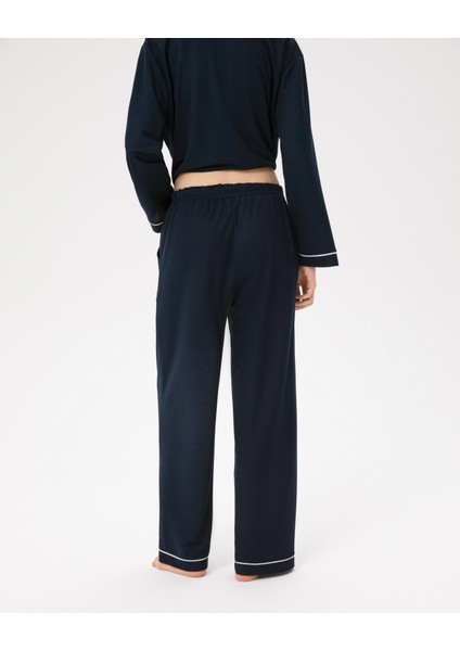 Lacivert Biyeli Pijama Altı
