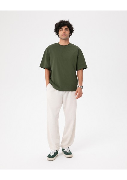 Haki Erkek Oversize T-Shirt modelleri