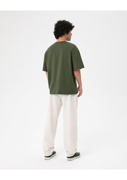 Haki Erkek Oversize T-Shirt fırsatları