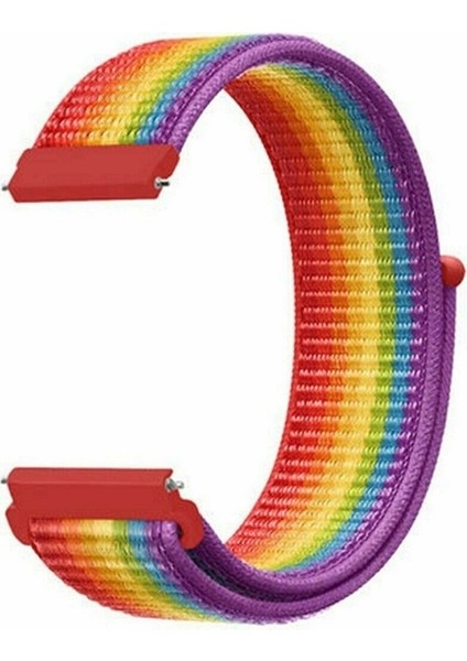 Huawei Watch Gt3 Elegant 42MM Akıllı Saat Uyumlu Spor Kumaş Desenli Cırt Cırtlı Kordon Kayış fiyatları