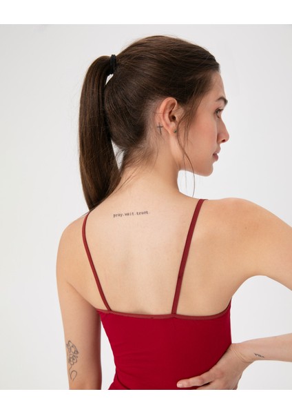 Kadın Kırmızı Büzgülü Askılı Atlet - EcoVero™ Viskoz, Göğüs Büzgü Detaylı, Tek Kat, Hafif ve Rahat İç/Dış Giyim fiyatları