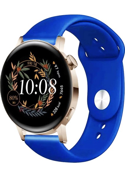 Huawei Watch Gt3 Elegant 42MM Akıllı Saat Uyumlu Spor Silikon Kordon