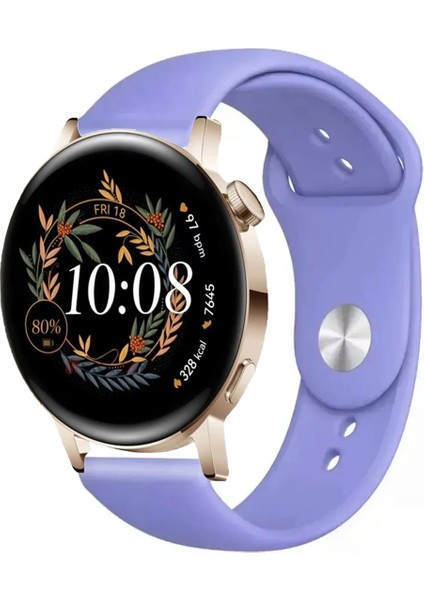 Huawei Watch Gt3 Elegant 42MM Akıllı Saat Uyumlu Spor Silikon Kordon