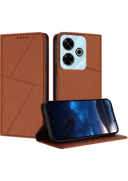 Kart Yuvaları ve Kickstand Anti-Parmak Izi ile Xiaomi Redmi 13 Için Kılıf (Yurt Dışından)