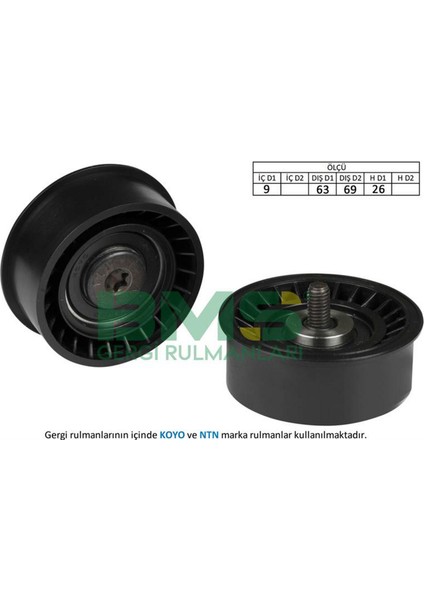 Eksantrik Gergi Rulmani Corsa B- Astra F-G-H 1.4 16V-1.6 16V-1.8 16V 93 Gnzrz