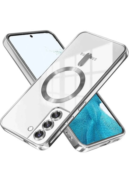 Samsung Galaxy S22 Kılıf Kross Magneticsafe Kapak - Titan Gri Gnzrz