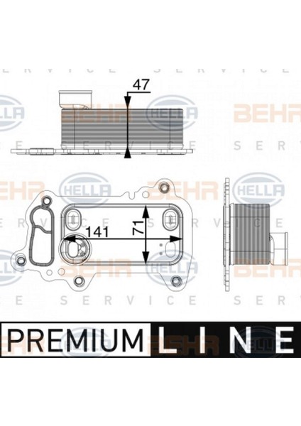Motor Yag Sogutucu Premium Line Bmw E81 E82 E88 E90 E92 E93 E60 E83 E84 Gnzrz