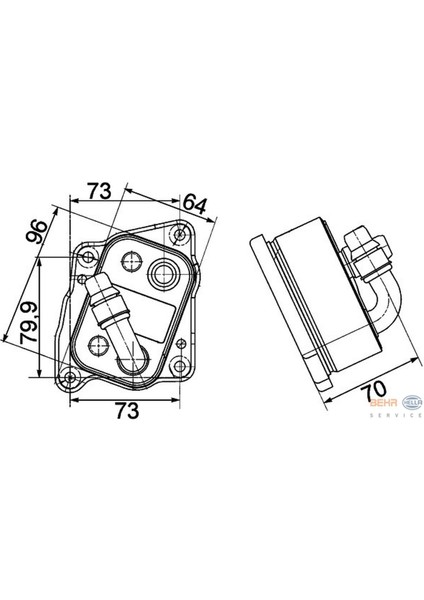 Yag Sogutucu Bmw N40-43-46 E81 E46 E90 E91 E60 E83 E85 Gnzrz
