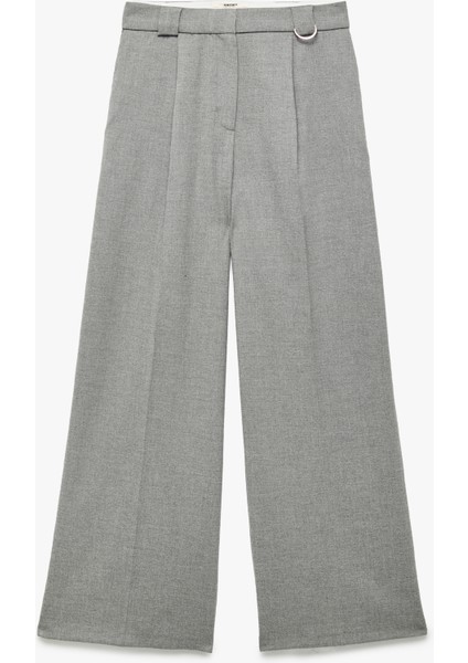 Cepli Geniş Paça Yüksek Bel Palazzo Pantolon