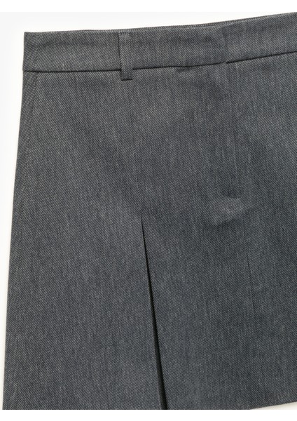 Pamuklu A Kesim Pileli Mini Etek modelleri