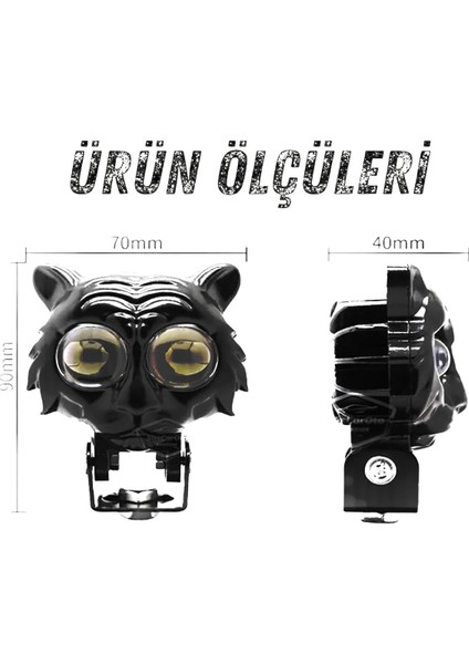 Kedi Göz Sis Farı Çift Renk Sarı-Beyaz Araç Motosiklet Off Road LED Lamba Metal Çalışma Lambası fiyatları