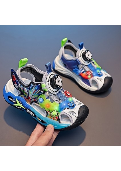 Erkek Sandalet 2024 Yaz Yeni Çocuk Plaj Ayakkabıları 001 fiyatları