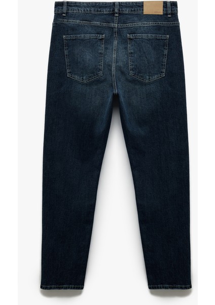 Pamuklu Normal Bel Tapered Fit Jean Pantolon fiyatları