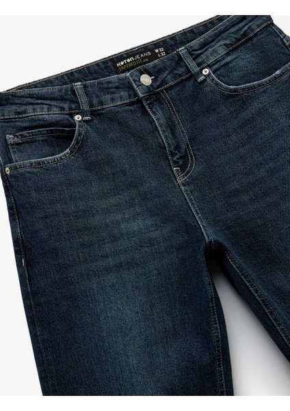 Pamuklu Normal Bel Tapered Fit Jean Pantolon modelleri