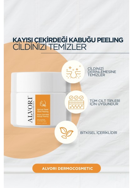 Alvori Kayısı Çekirdeği Kabuğu Peeling 250 ml fiyatları