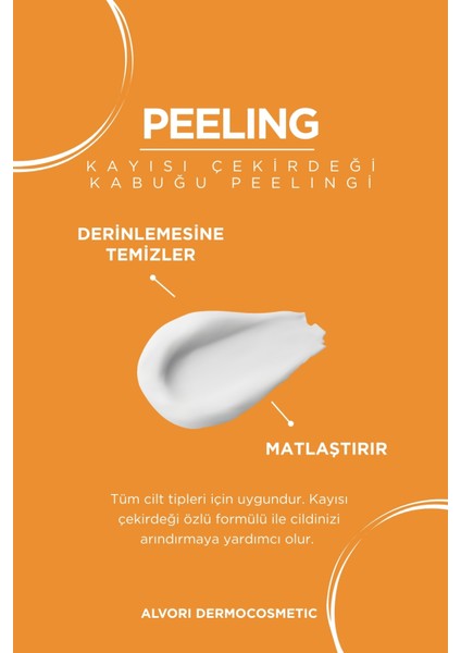 Alvori Kayısı Çekirdeği Kabuğu Peeling 250 ml modelleri