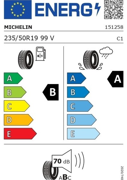 235/50R19 99V Primacy 5 Yaz Lastiği 2025 Üretim fiyatları