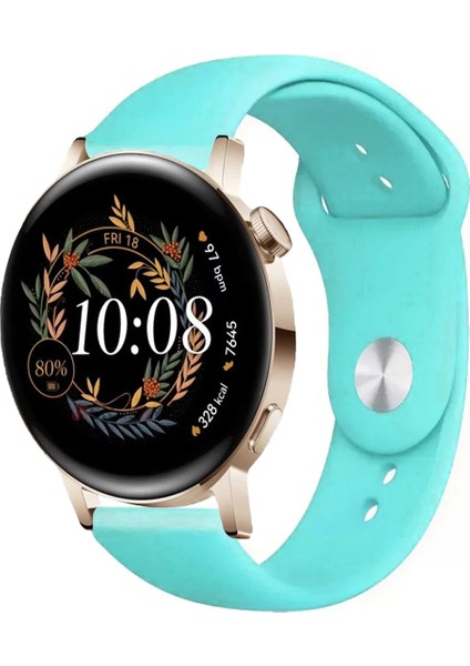 Huawei Watch Gt3 Elegant 42MM Akıllı Saat Uyumlu Spor Silikon Kordon