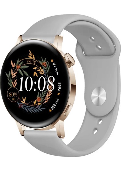 Huawei Watch Gt3 Elegant 42MM Akıllı Saat Uyumlu Spor Silikon Kordon