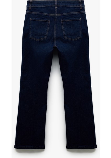 Normal Bel Ispanyol Paça Denim Pantolon - Flare Jeans fiyatları