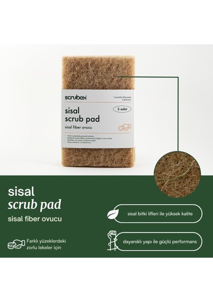Sisal Fiber Ovucu 5‘li SB1006 fırsatları