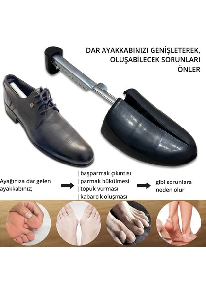 Ayakkabı Genişletme ve Form Kalıbı, Pratik Ayarlanabilir, 1 Çift