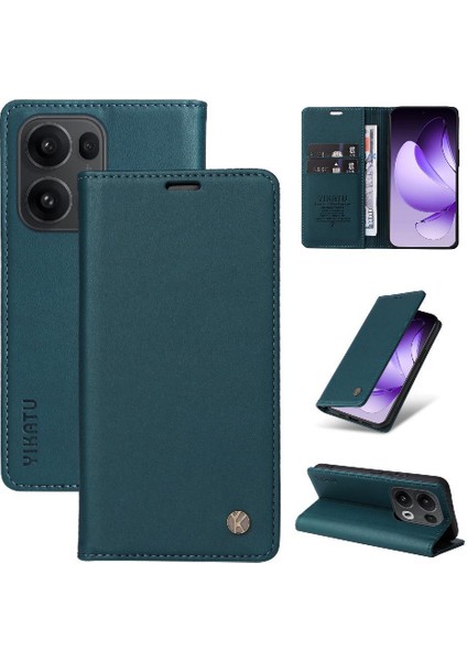Oppo Reno 13 Pro 5g Suni Deri ve Tam Mat Tpu Için Flip Case ve Ile (Yurt Dışından)