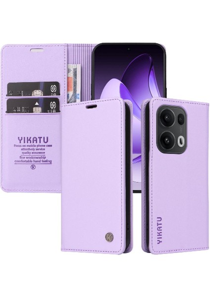 Oppo Reno 13 Pro 5g Suni Deri ve Tam Mat Tpu Için Flip Case ve Ile (Yurt Dışından)