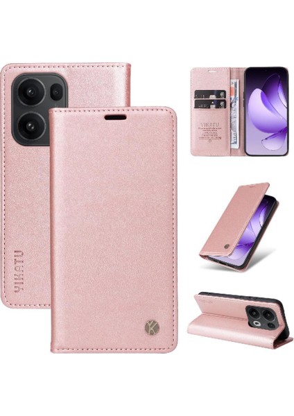 Oppo Reno 13 Pro 5g Suni Deri ve Tam Mat Tpu Için Flip Case ve Ile (Yurt Dışından)