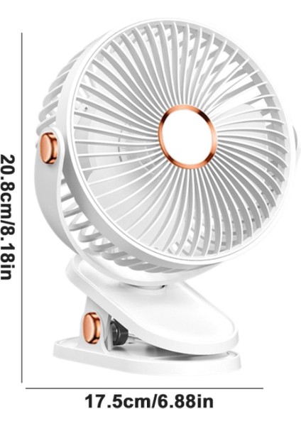 Masa Vantilatörü ve Gece Lambası 5 Hız Aşamalı Güçlü Hava Akışlı Fan Ev Ofis Seyahat Kamp Tekne modelleri