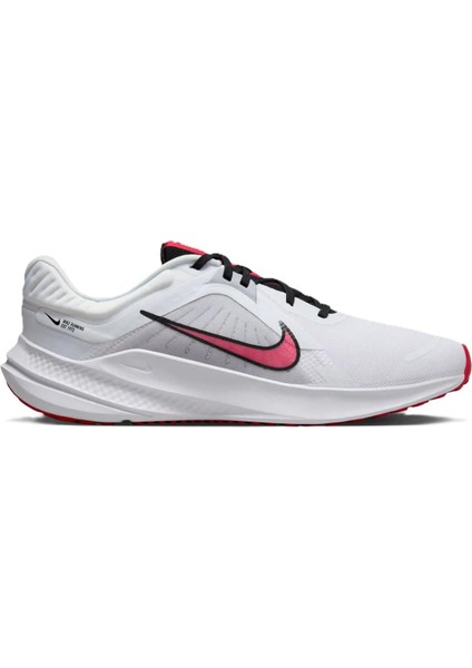 Quest 5 Walk Running Shoes White Unisex Yürüyüş Koşu Ayakkabısı Beyaz Kırmızı Swoosh