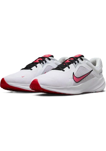 Quest 5 Walk Running Shoes White Unisex Yürüyüş Koşu Ayakkabısı Beyaz Kırmızı Swoosh modelleri