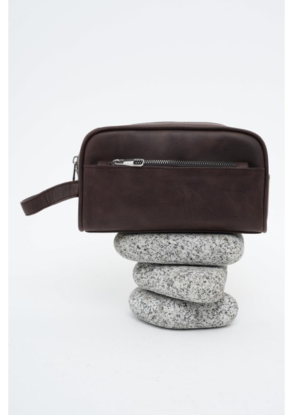 Erkek Deri El Çantası Kahverengi 116518