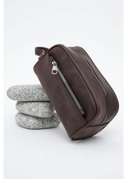 Erkek Deri El Çantası Kahverengi 116518 fırsatları