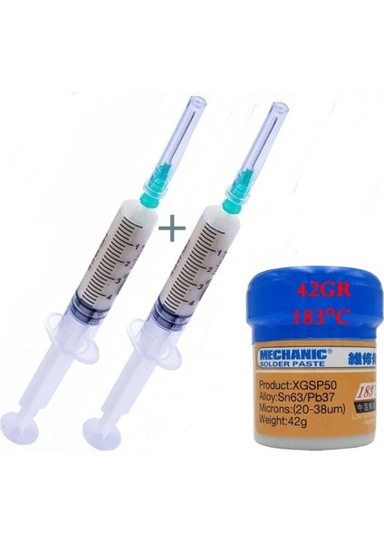 Mechanic Krem Lehim Uyumlu 2 in 1 Sıvı Lehim Mechanic Solder Paste 42 Gr