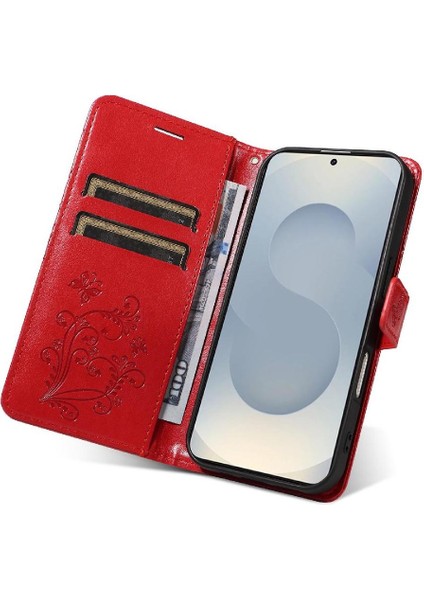 Samsung Galaxy S25 Kenar Darbeye Dayanıklı Kapak Için Kılıf Manyetik Kapak Ile Çevirin (Yurt Dışından)