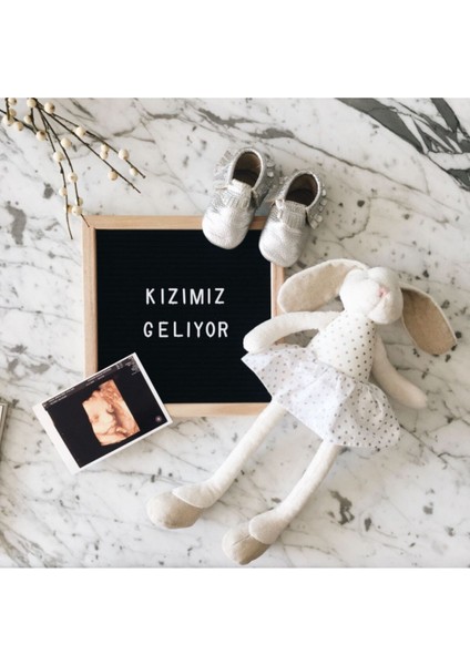 Harfli Ahşap Yazı Panosu - siyah - Letter Board modelleri